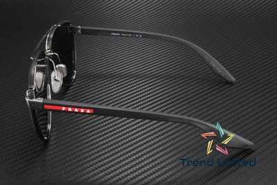 Pre-owned Prada Linea Rossa Ps 51ys 5av07u Mt Black Grey Mir Black 61 Mm Men's Sunglasses In Grey Mirror Black