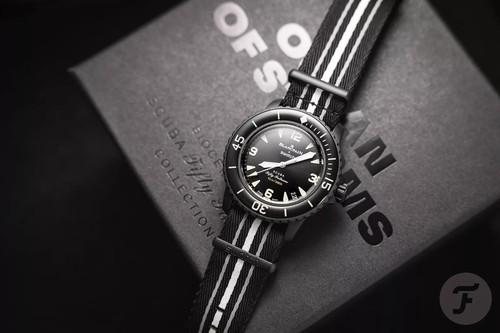 Pre-owned Swatch Black X  Ocean Of Storms Black Tioceramic Men's Automatic 42 Mm Watchx