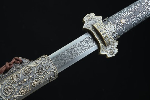 44''Tang Dynasty Chinese Jian 1095 Carbon Steel Staight