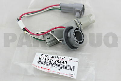8112535440 Genuine Toyota CORD, HEADLAMP 81125-35440 | eBay