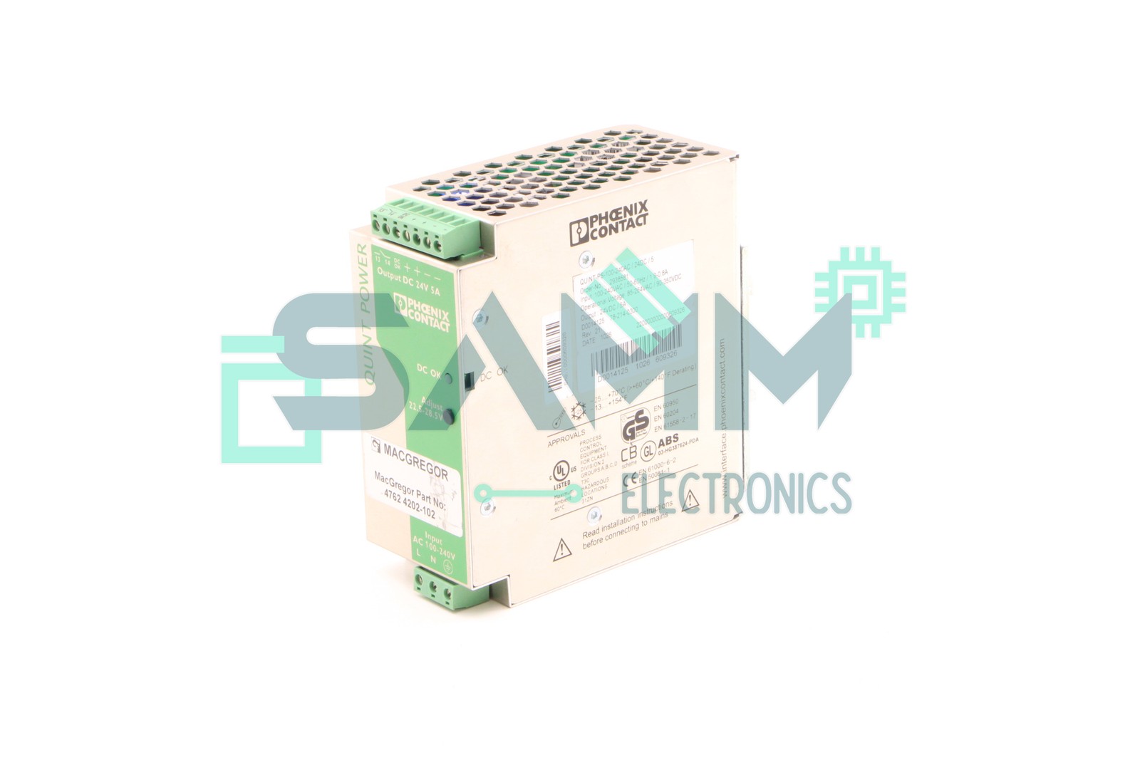 PHOENIX CONTACT 2938581 ; QUINT-PS-100-240AC/24DC/5 POWER