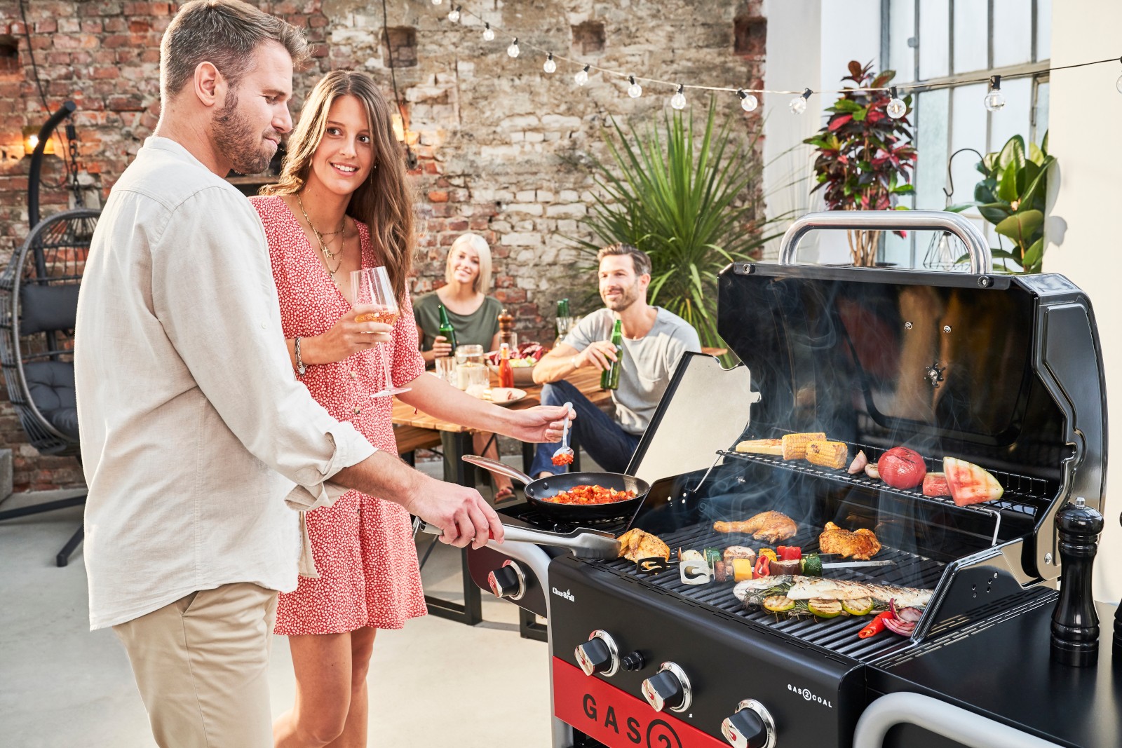 Char-Broil Hybridgrill Gas2Coal 2.0 330 Grill Kohle und Gas Kombination 10,1 kW - Bild 11 von 11
