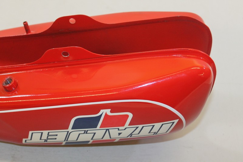 NEW OEM VINTAGE ITALJET RED METAL GAS FUEL TANK | eBay