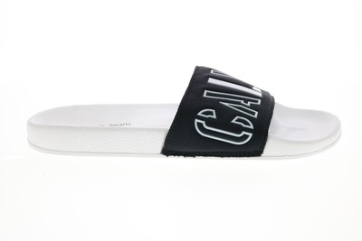 

Calvin Klein Vadim 34S1660-BWT Мужские черные шлепанцы с сеткой Обувь, Черный, Calvin Klein Vadim