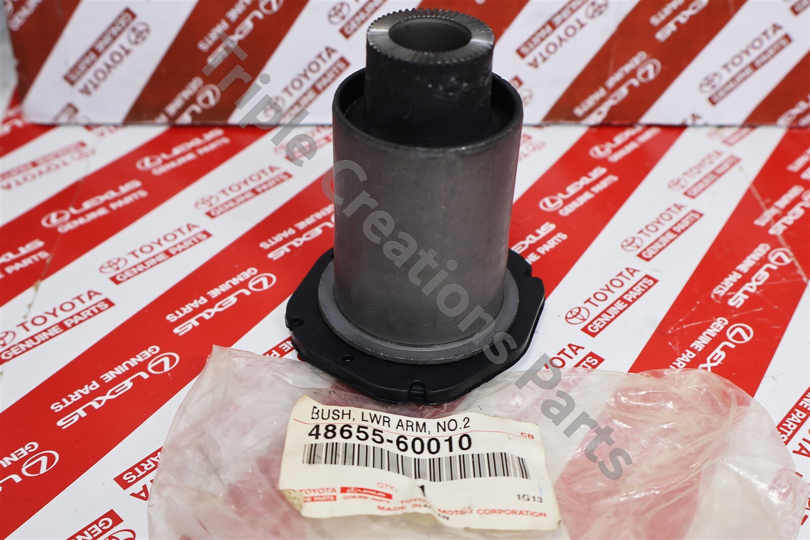 TOYOTA GENUINE OEM 48655-60010 BUSH, FRONT LOWER ARM, NO.2, RH or LH 4865560010 TOYOTA GENUINE OEM 48655-60010 BUSH, FRONT LOWER ARM, NO.2, RH or LH 4865560010
