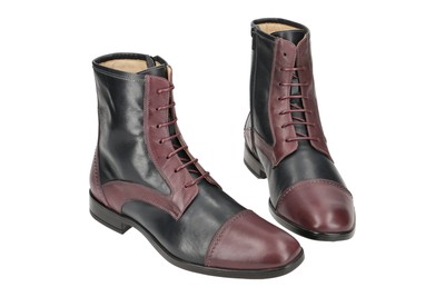 BELLO BELLO BL400 HERRENSTIEFELETTE - ELEGANTE STIEFELETTEN ROT ELEGANT NEU