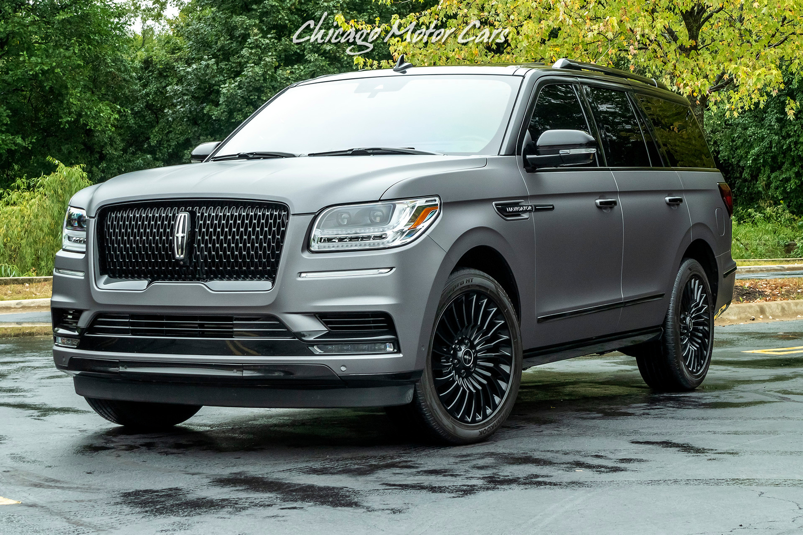 2018 Lincoln Navigator Black Label Matte Black Wrap! Rear Entertainment