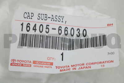1640566030 Genuine Toyota CAP SUB-ASSY, RESERVE TANK 16405