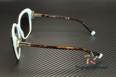 Pre-owned Tiffany & Co . Tf4171 81343b Havana Brown Gradient 57 Mm Women's Sunglasses