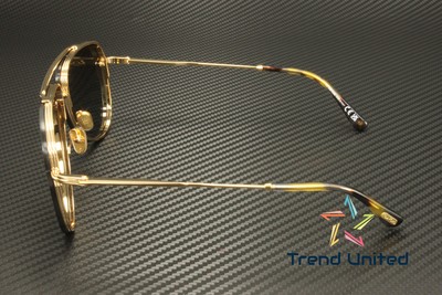 Pre-owned Tom Ford Ft1071 30f Metal Shiny Deep Gold Gradient Brown 62 Mm Men's Sunglasses