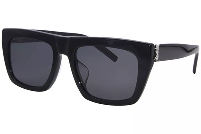 Pre-owned Saint Laurent Yves  Sl-m131-f-001 Black Sunglasses