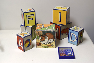 Cardboard alphabet blocks sale