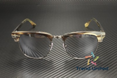 TOM FORD TOM FORD FT0705 P 61D HORN GREEN HORN SMOKE POLARIZED 53 MM MEN'S SUNGLASSES