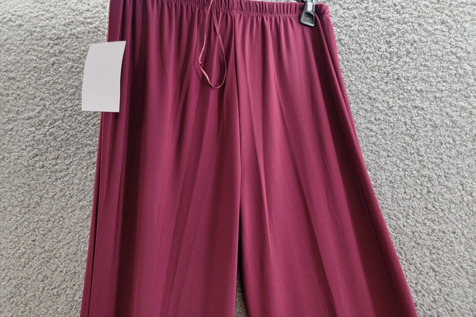 R & M Richards 3-Pc. Sequined Lace Pantsuit & Jacket Women's 6 Merlot 3/4 Sleeve - Picture 14 of 22