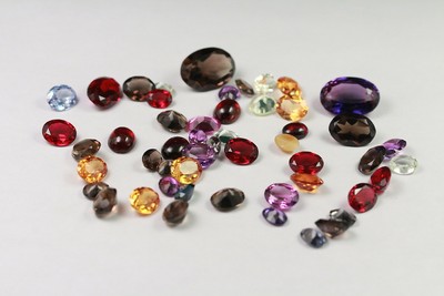 145 Carats Mixed Lab Created Precious Faceted Gemstones For Jewelry Setting