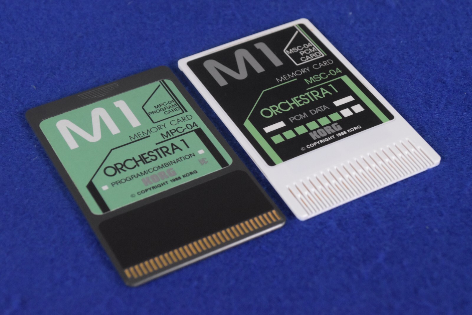 KORG M1用MSC-1S(PCMカード+プログラムカード) Korg M1 ORCHESTRA 1 MPC-04 Program & MSC-04 PCM Memory Card