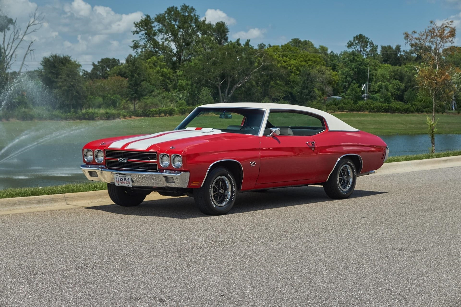 1970 Chevrolet Chevelle SS Super Sport, Cold AC Cranberry Red