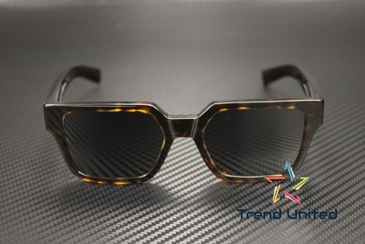 Pre-owned Prada Pr 03zs 2au08g Tortoise Black Polarized 54 Mm Men's Sunglasses In Polar Black