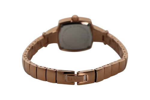 Pre-owned Le Vian Levian Watch Featuring Chocolate And Vanilla In Stainless Steel Strap