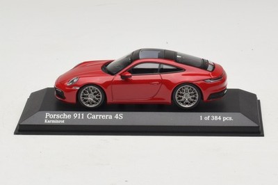 Porsche 911 992 Carrera 4S Red Minichamps 1:43 | 410069321
