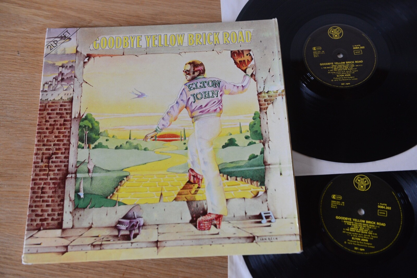 Elton John ‎ Goodbye Yellow Brick Road 2 LP DJM Records