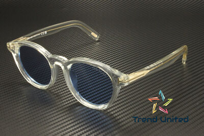 Pre-owned Tom Ford Ft1123 D 26v Acetate Crystal Blue 49 Mm Men's Sunglasses