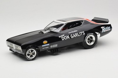 AW1107/06 Funny Car Dodge Charger NHRA 1971 Black Auto World 1:18