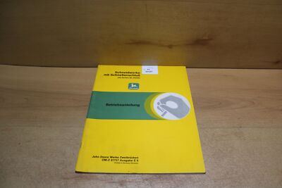John Deere Schneidwerke mit Schnellansch Betriebsanleitung OM-Z