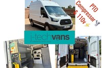 Ford Transit T350 L2H3 Mwb Van ***PTO Compressor & Generator / Utility Spec***