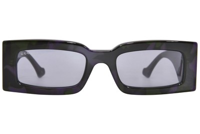 Pre-owned Gucci Gg1425s-003 Havana Havana Grey In Gray