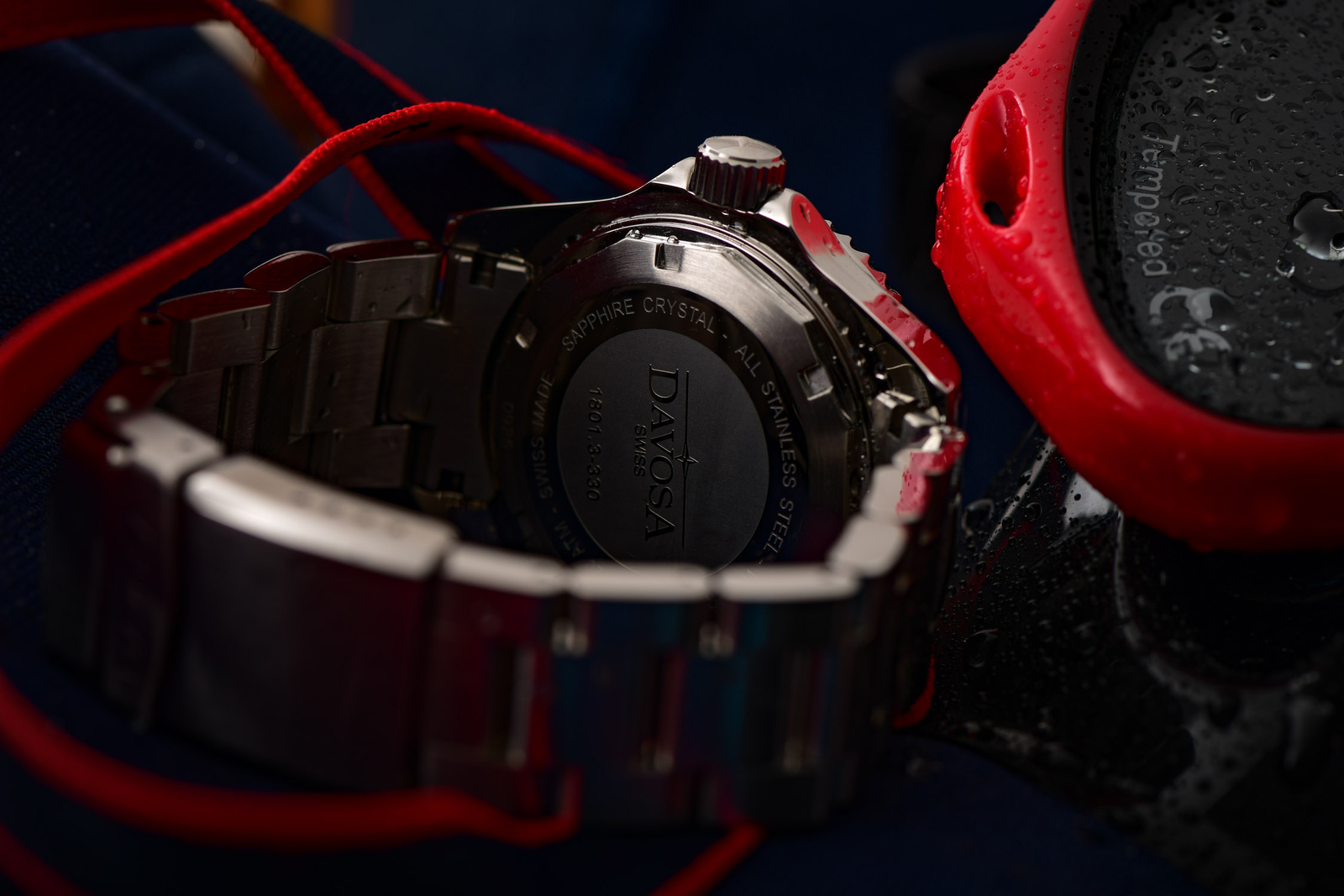 Pre-owned Davosa Ternos Ceramic Automatic Diving Watch Black Red Gmt Bezel 40mm - 16159090