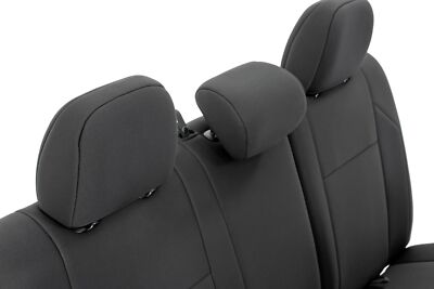 Rough Country Neoprene Seat Cover Set for 2005-2015 Toyota Tacoma - 91057