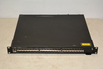 Brocade ICX7450-48F Fiber Switch Dual PSU W/ 2x ICX7400-1X40GQ #B154