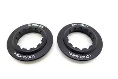 2 Pcs of Shimano Centerlock Rotor Lock Ring Aluminum