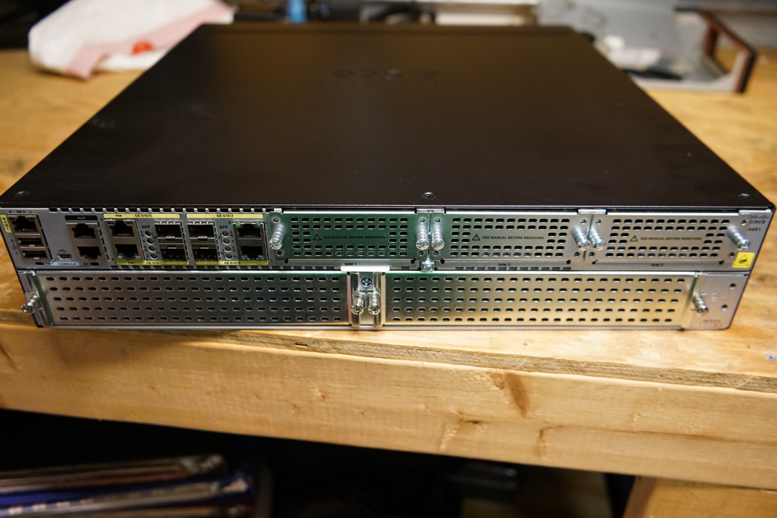 Cisco 4451-X 4-Port Gigabit Wired Router 16GB Flash (ISR4451-X/K9)