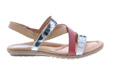 

Женские белые кожаные сандалии Earth Sandy Leather с ремешком на пятке 6, Белый, Earth Sandy Leather