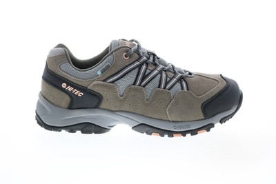 Hi-Tec Florence Low Waterproof 24101 Womens Grey Suede Athletic Hiking Shoes 9