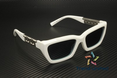 Pre-owned Tiffany & Co Tiffany Tf4213 83929s Bright White Azure Gradient Blue 54 Mm Women's Sunglasses