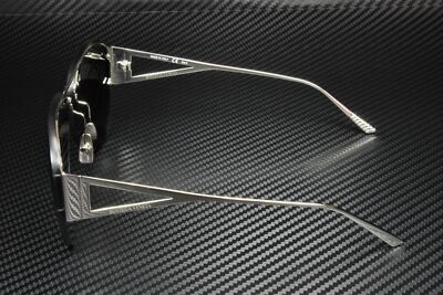 Pre-owned Bottega Veneta Bv1066s 001 Pilot Navigator Silver Blue 65 Mm Women's Sunglasses In Gradient Blue