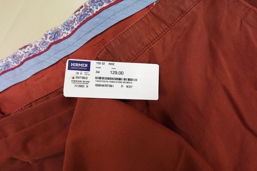 TOM RUSBORG TOM RUSBORG HERRENHOSE, GRÖSSE 34, ROT