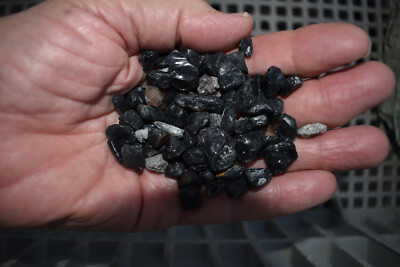 7 lbs Small Apache Tears Obsidian Whole/Broken Rough Stone For Tumbling Jewelry
