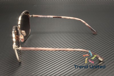 Pre-owned Tom Ford Ft1029 28z Metal Shiny Rose Gold Gradient 57 Mm Women's Sunglasses In Pink