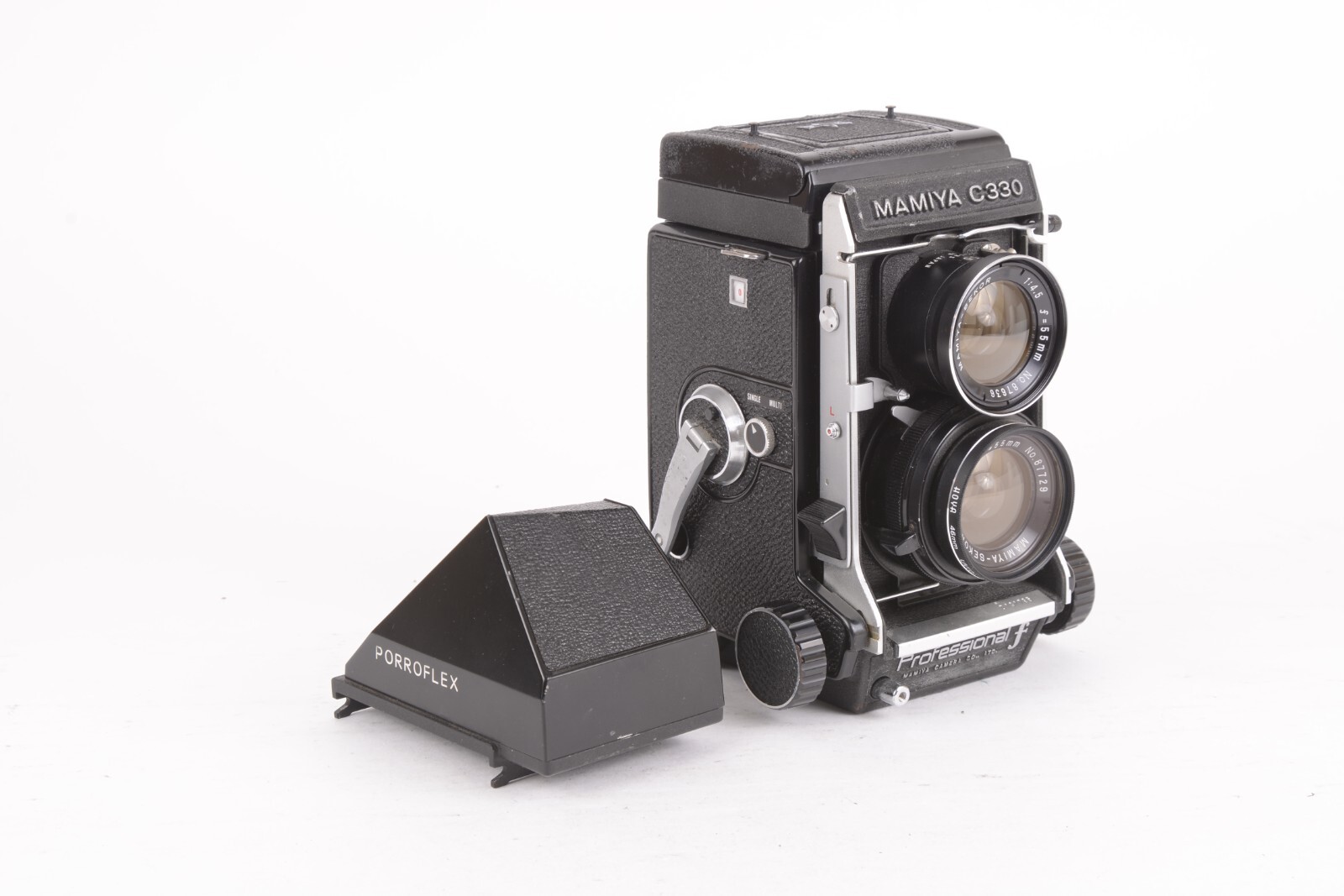 Mamiya C330 Professional-f TLR w/Sekor 55mm f/4.5, extra