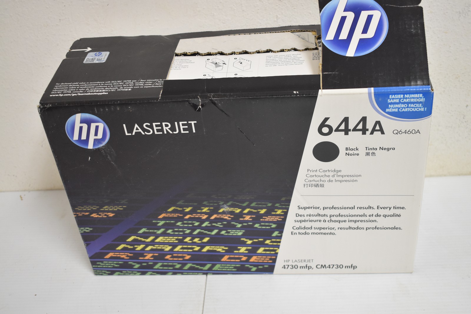 HP Q6460A 644A Black Toner Cartridge Genuine OEM LaserJet 4730 CM4730 (#3784)