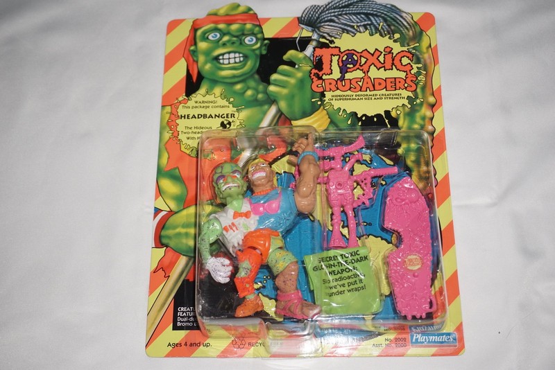 Toxic Crusaders Headbanger Playmates 1991 NEW Sealed Unpunched | eBay