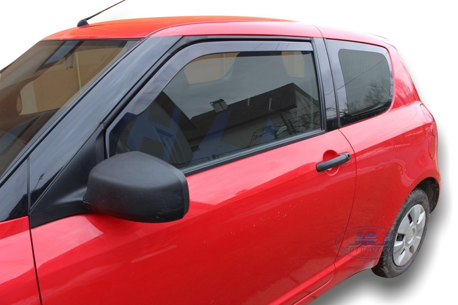 Suzuki Swift mk3 3Door 2005 2010 Front wind deflectors 2pc TINTED HEKO