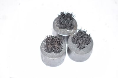 Lot of 3 Amada Strippit Wilson Punch Press Button Brushes, 1'' OD 
