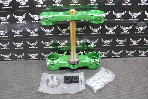19-24 KAWASAKI KX450 KX450F XTRIG ROCS TRIPLE CLAMPS GREEN 23MM TREE STEM CLAMP