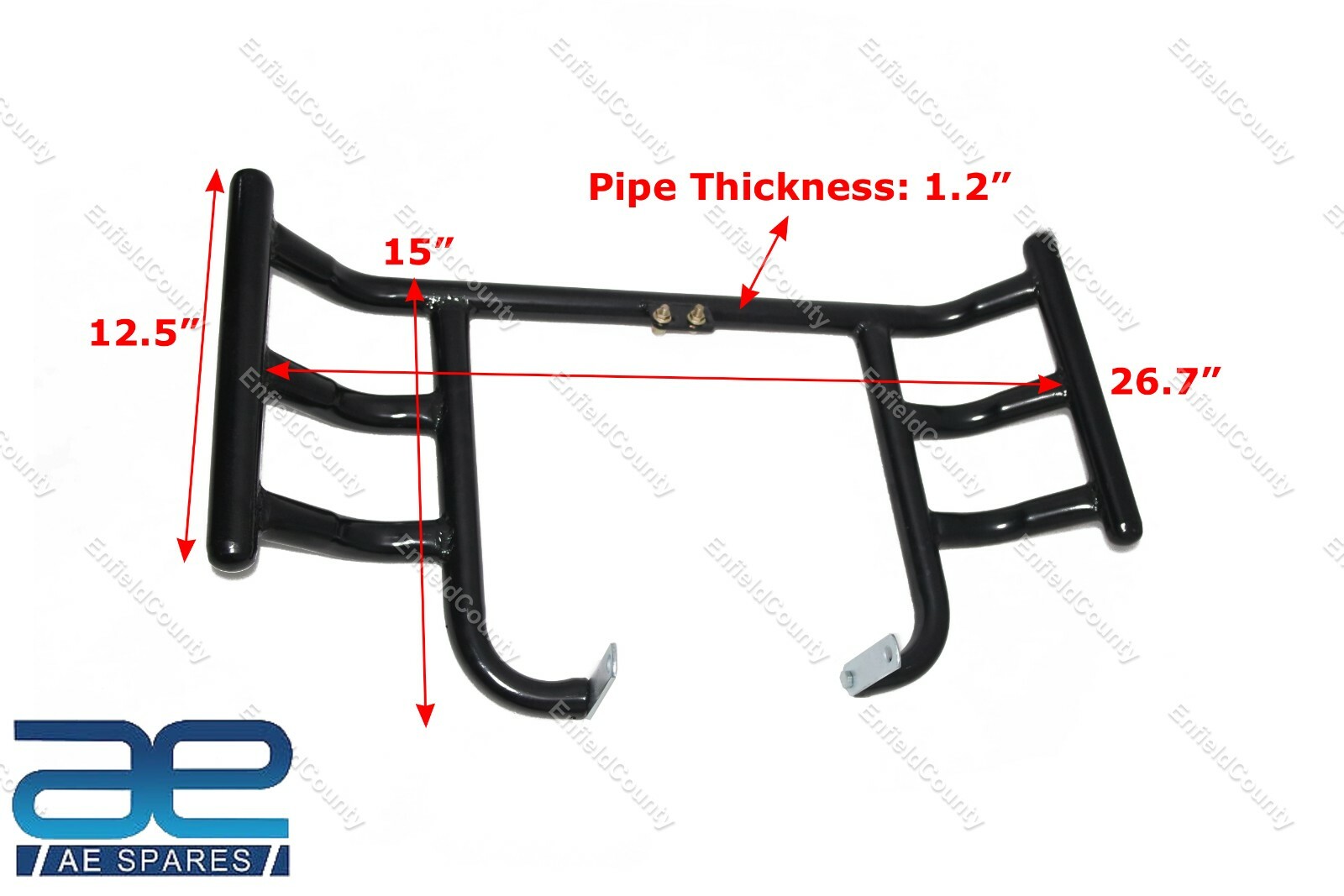 For Royal Enfield Meteor 350cc  Heavy Duty Air Fly Engine Guard Steel Black 