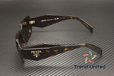 Pre-owned Prada Pr 17ws 2au8c1 Tortoise Brown 49 Mm Women's Sunglasses